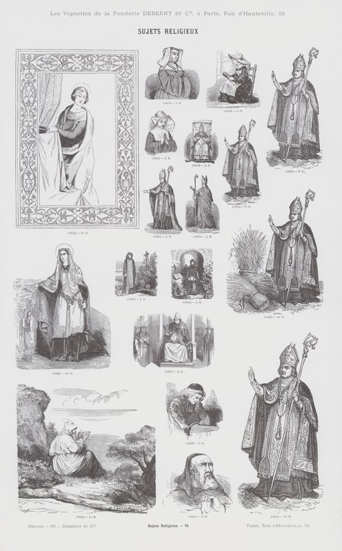 Tópicos religiosos (gravura) de French School