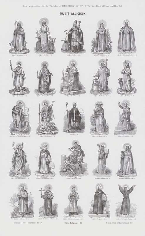 Tópicos religiosos (gravura) de French School