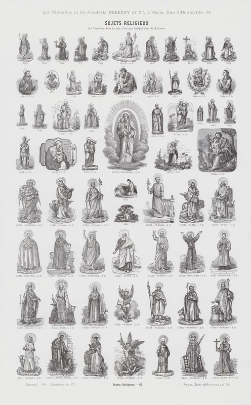 Tópicos religiosos (gravura) de French School