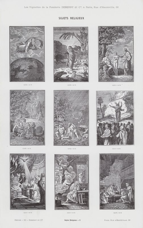 Tópicos religiosos (gravura) de French School