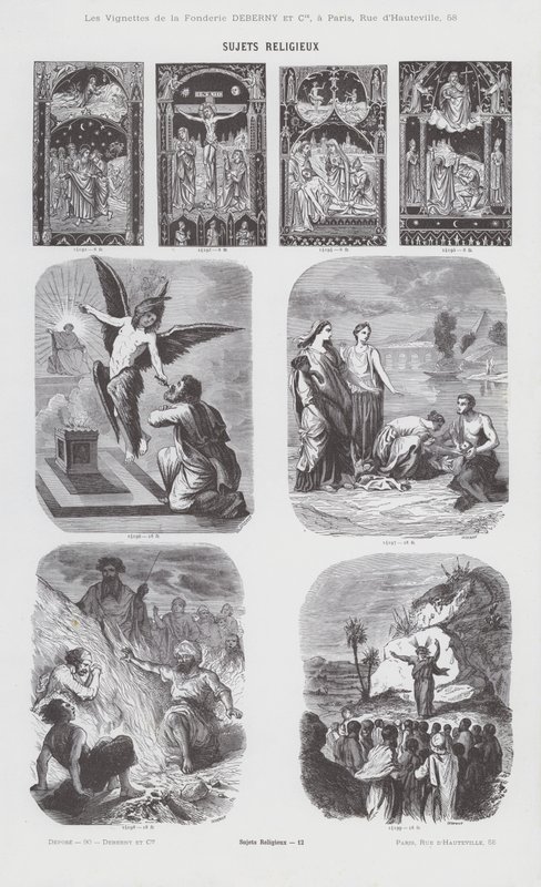 Tópicos religiosos (gravura) de French School