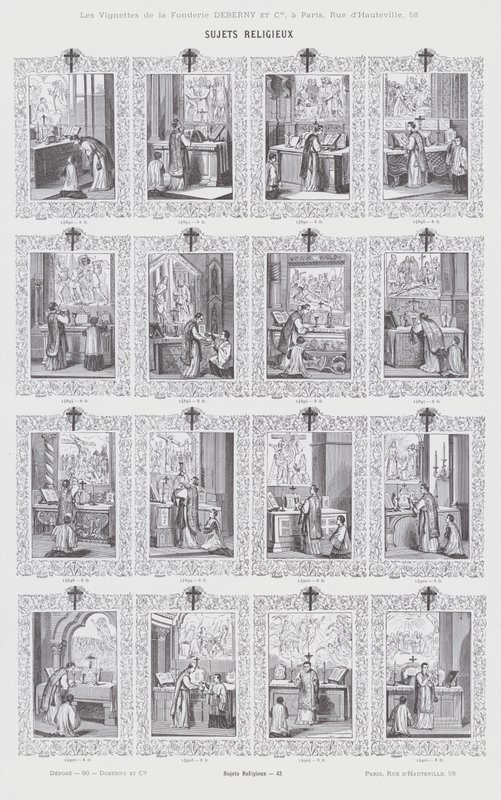 Tópicos religiosos (gravura) de French School