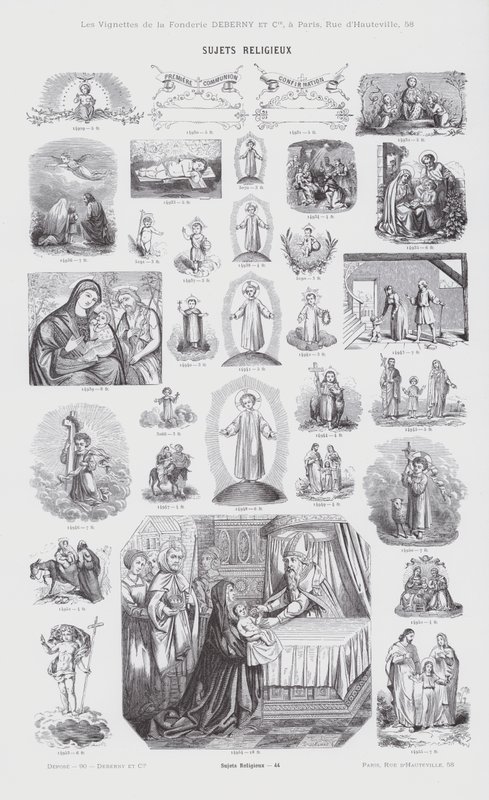 Tópicos religiosos (gravura) de French School