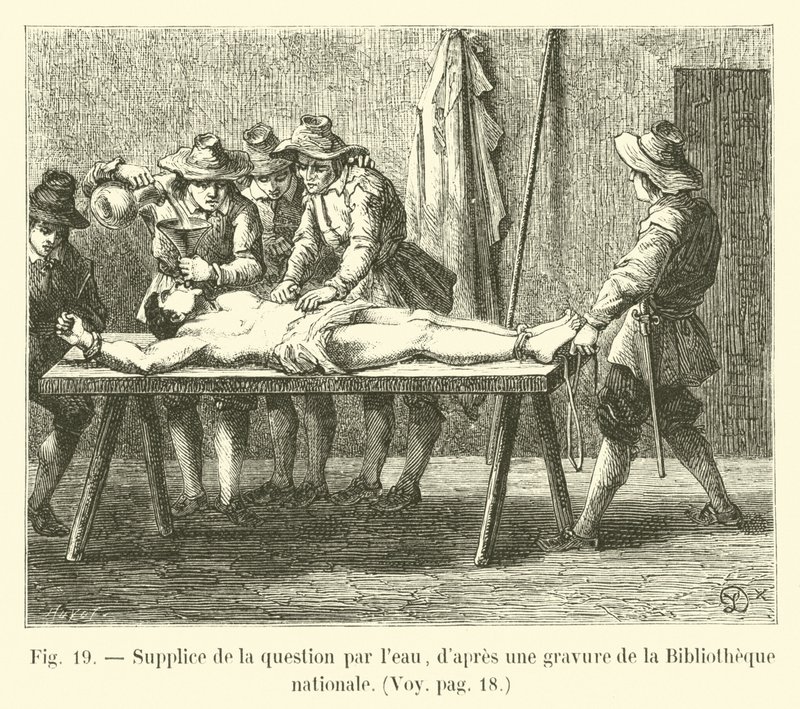 Súplica da questão pela água, depois de uma gravura da Biblioteca Nacional de French School
