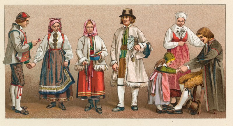 Traje da Suécia e Noruega de French School