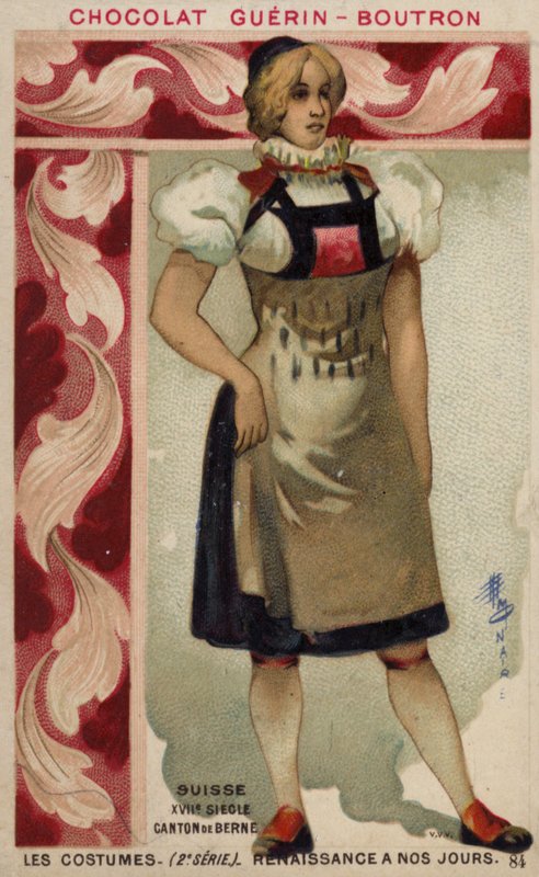 Traje suíço do cantão de Berna, século XVII de French School