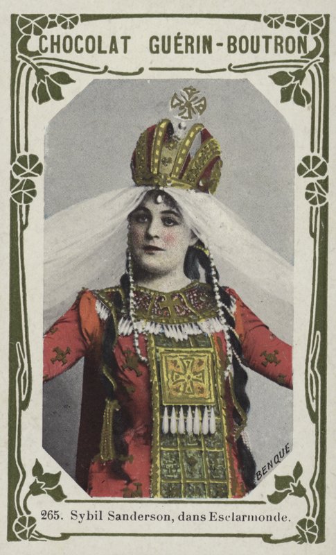 Sybil Sanderson, na Esclarmonde (foto colorida) de French School