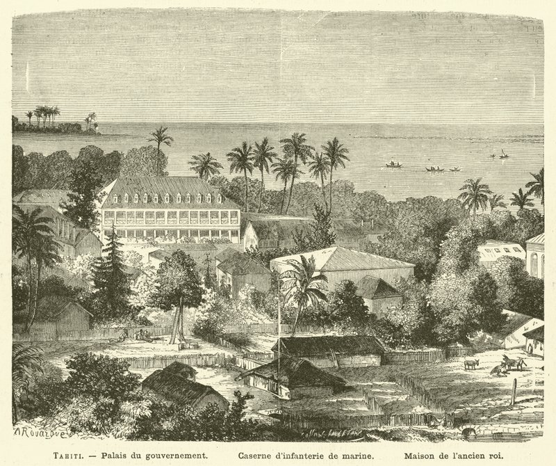 Tahiti (gravura) de French School
