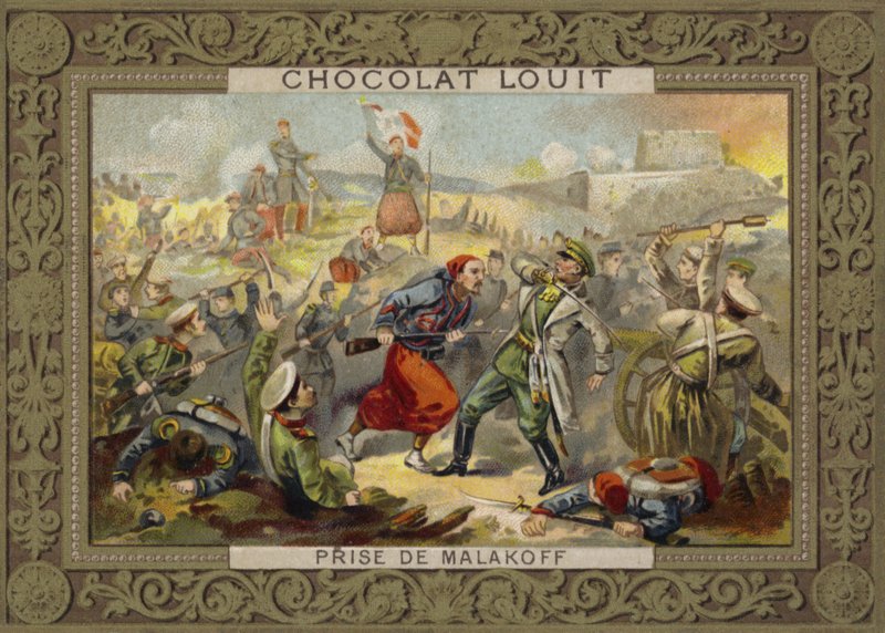 Tomada do Reduto Malakoff, Cerco a Sebastopol, Guerra da Crimeia, 7 de setembro de 1855 de French School