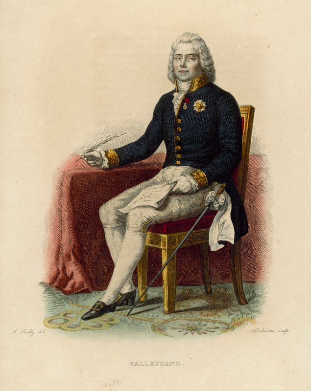 Talleyrand (gravura colorida) de French School