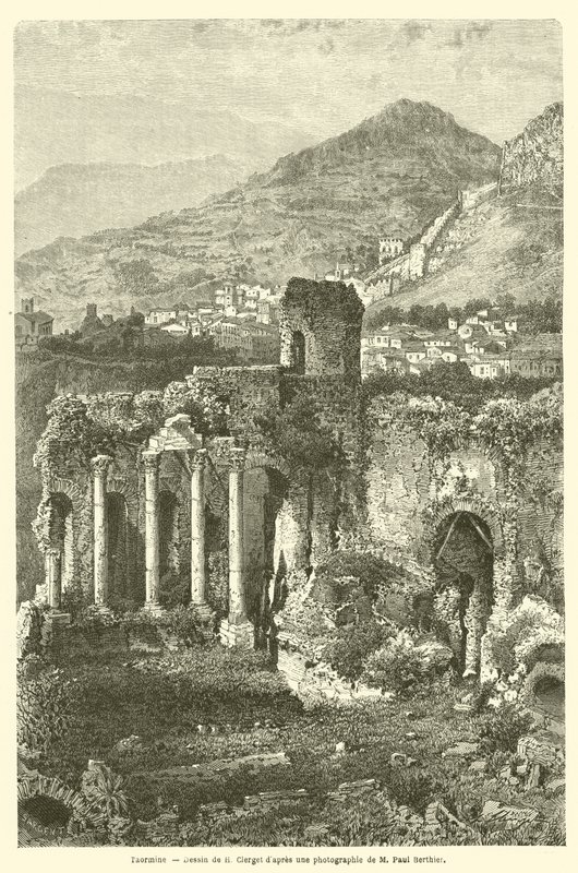 Taormine (gravura) de French School