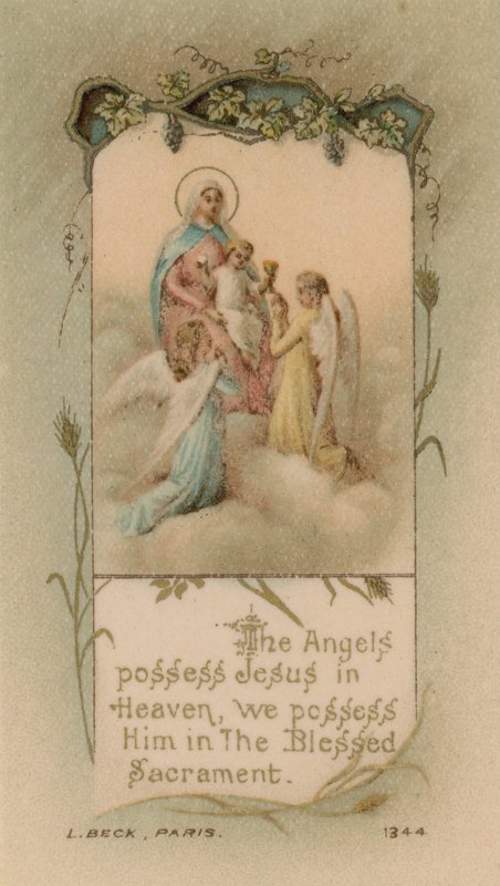 Os anjos possuem Jesus no céu, nós o possuímos no Santíssimo Sacramento de French School