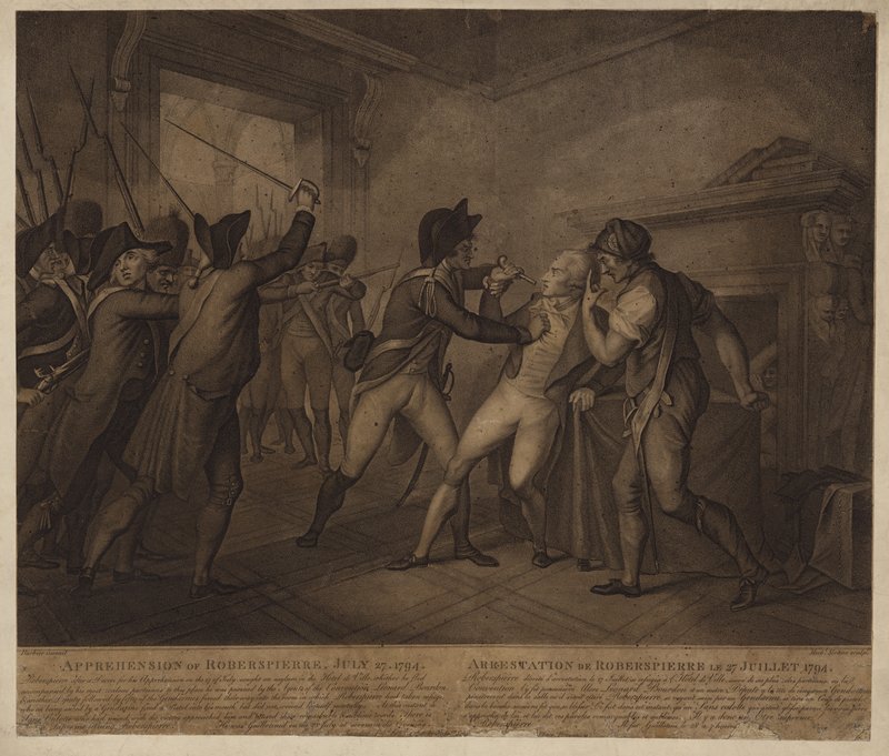 A apreensão de Robespierre em 27 de julho de 1794 de French School