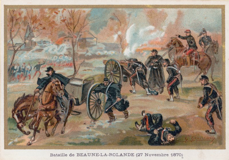 A Batalha de Beaune-La-Rolande de French School