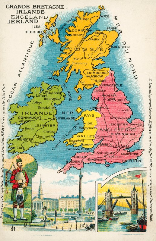 As Ilhas Britânicas (chromolitho) de French School