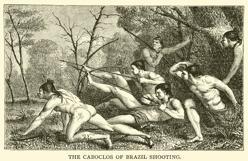 Os Caboclos do Brasil Tiro (gravura) de French School