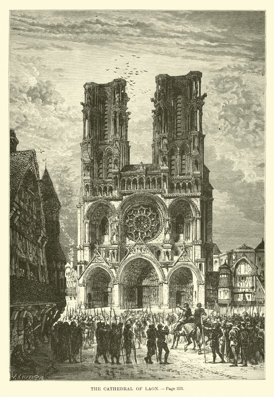 A, catedral, de, laon de French School