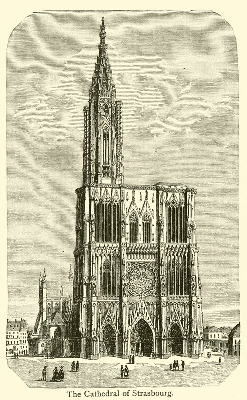 A Catedral de Estrasburgo (gravura) de French School