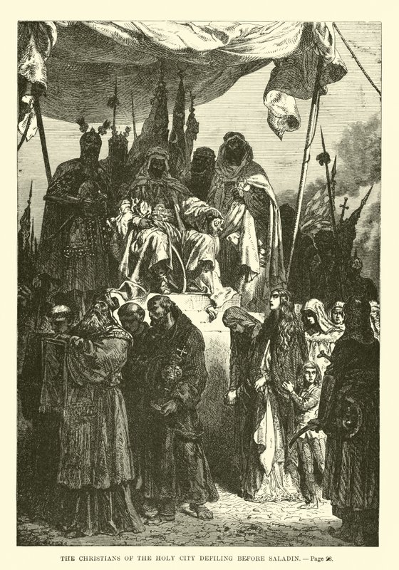 Os cristãos da Cidade Santa contaminando antes de Saladino de French School