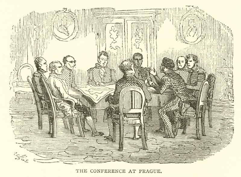 A Conferência em Praga (gravura) de French School