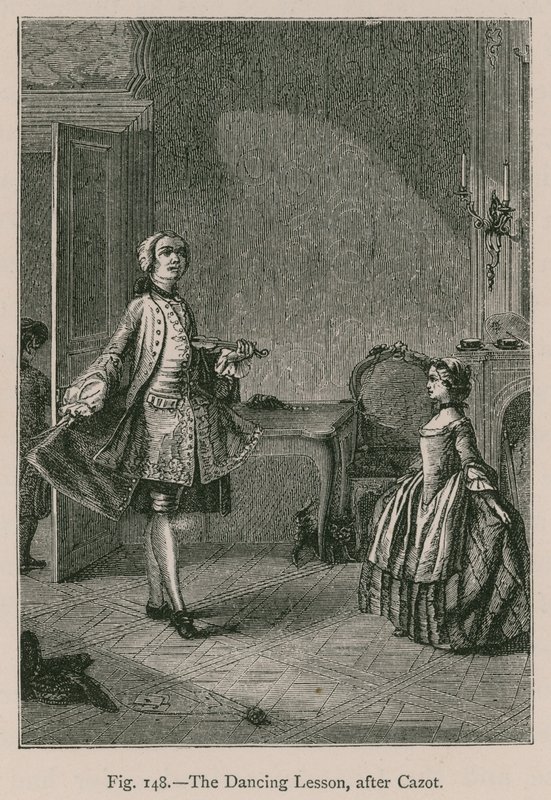 A lição de dança, depois de Cazot de French School