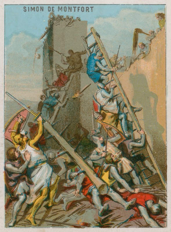 A morte de Simon de Montfort de French School