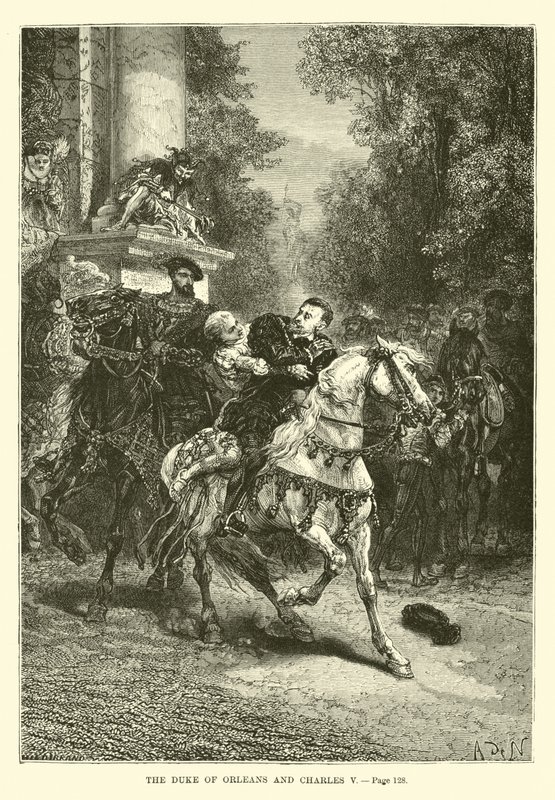 O duque de Orleans e Charles V de French School
