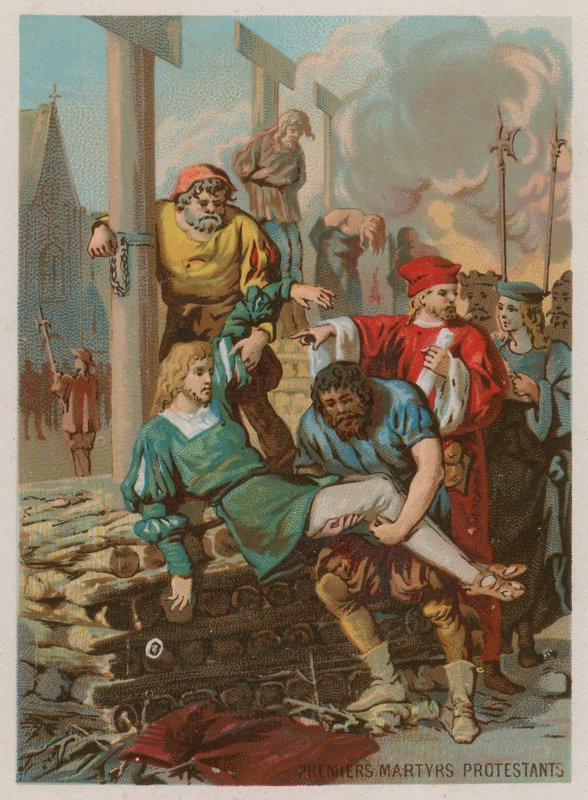 Os primeiros mártires protestantes de French School