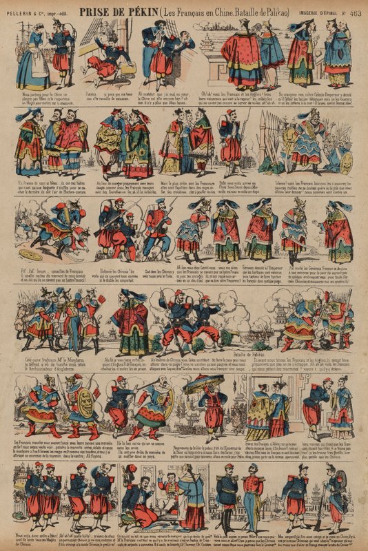 Os franceses em Pequim após a Batalha de Palikao, Segunda Guerra do Ópio de French School
