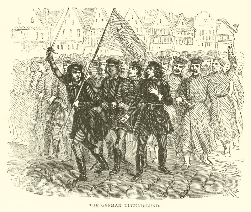 O Tugend-Bund alemão (gravura) de French School