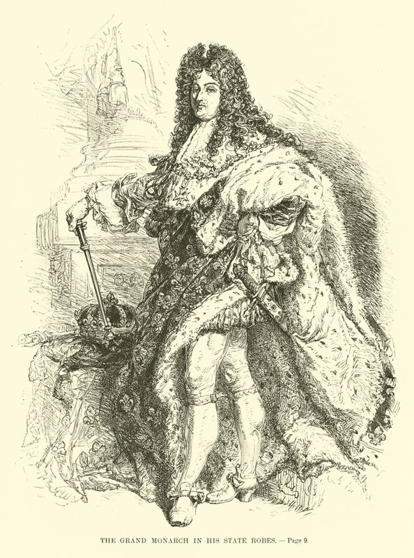 O Grande Monarca em seu Estado Robes de French School