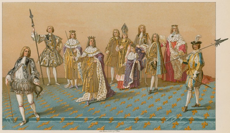 Os Grandes Oficiais de Estado em uma Coroação de French School