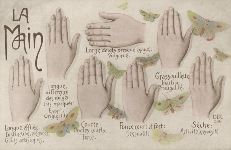 A Mão (cor litho) de French School