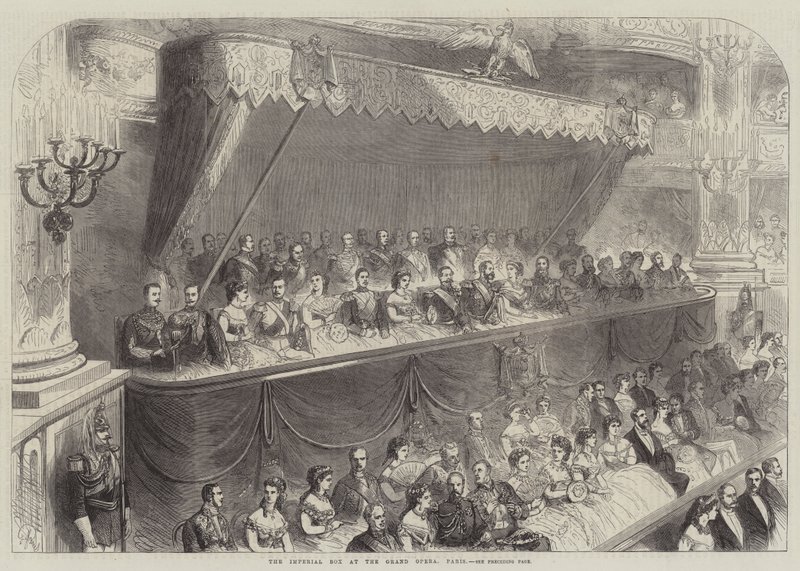 A caixa imperial na grande ópera, Paris de French School