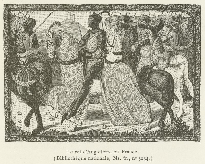 O rei da Inglaterra na França de French School