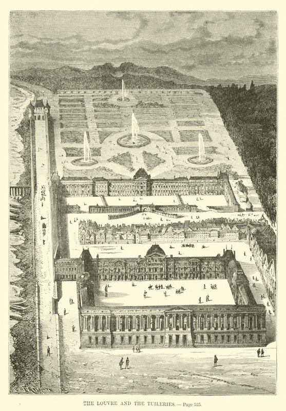 O Louvre e as Tuileries de French School
