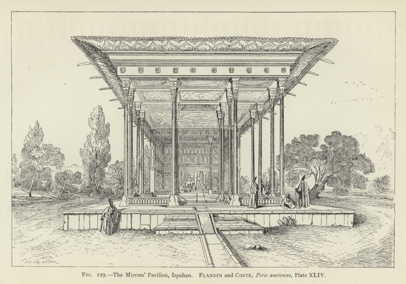 O Pavilhão dos Espelhos, Ispahan de French School