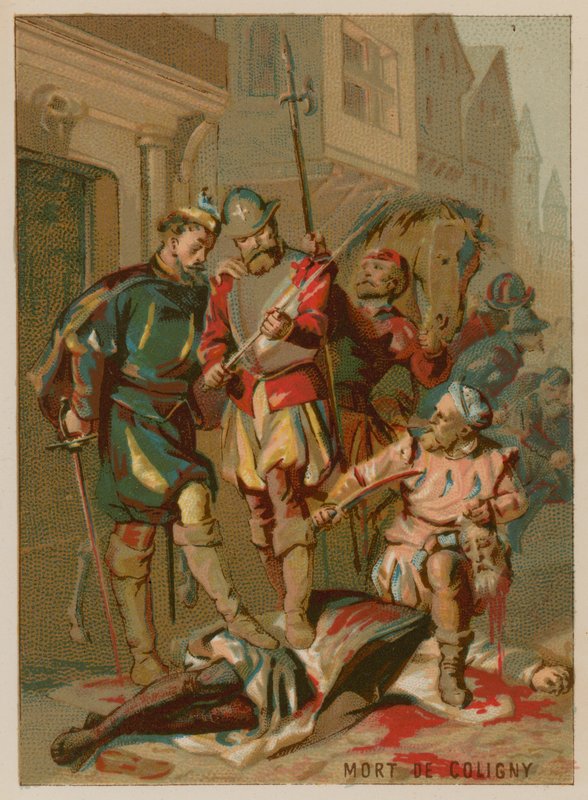 O assassinato de Coligny de French School