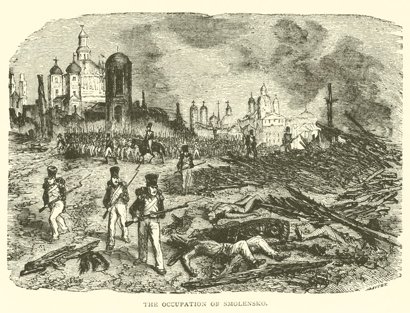 A Ocupação de Smolensko (gravura) de French School