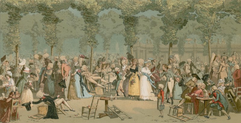 O jardim do Palais Royal de French School