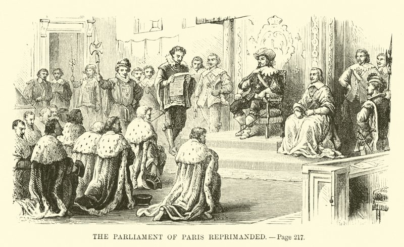 O Parlamento de Paris repreendeu de French School