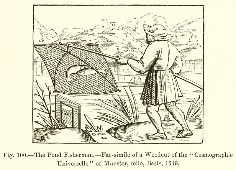 O pescador de lagoa de French School