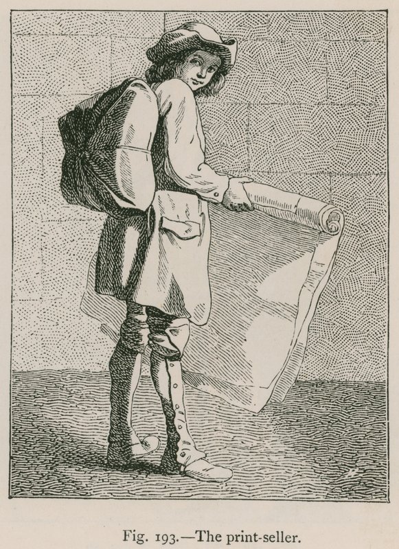 O vendedor da impressão de French School