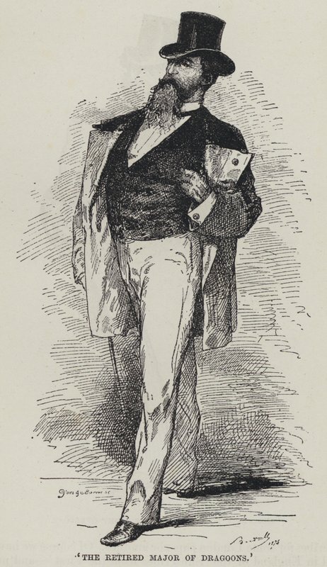 O Major aposentado dos Dragões (gravura) de French School