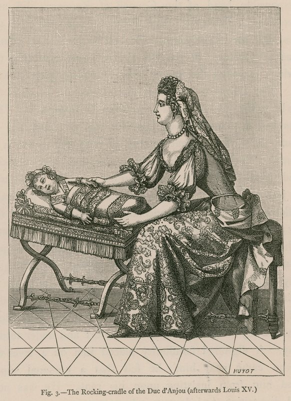 O Berço de Balanço do Duc dAnjou (depois Louis XV) de French School
