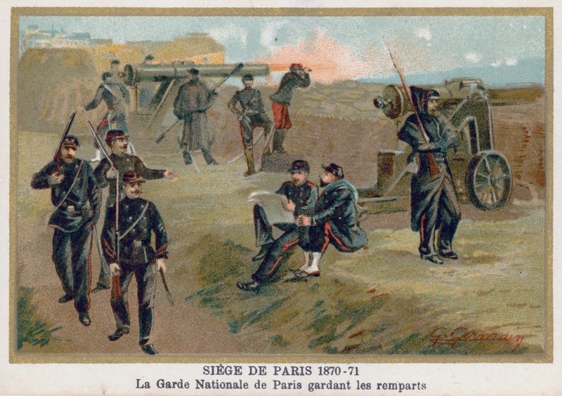 O cerco de Paris de French School