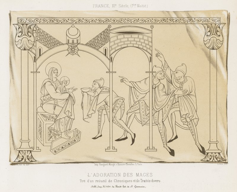 A adoração dos magos de French School