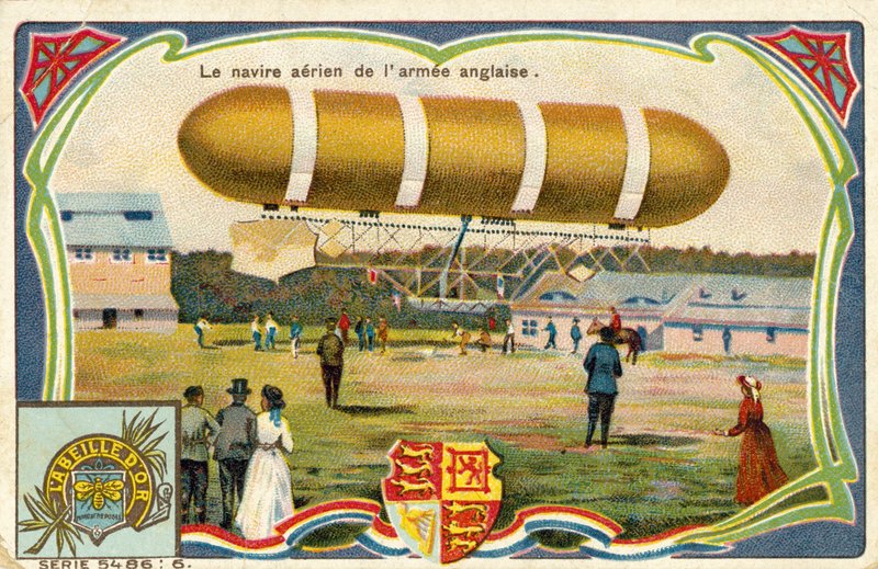 A nave aérea do exército inglês de French School