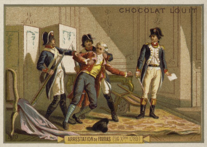 A prisão do Marquês de Favras, Revolução Francesa, 24 de dezembro de 1789 de French School