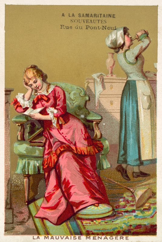 A governanta má (chromolitho) de French School